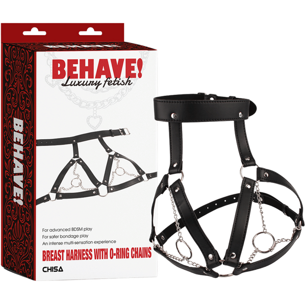 Breast Harness with O-Ring Chains – BDSM Bondage Harness One Size > Clothes > Womens Harnesses