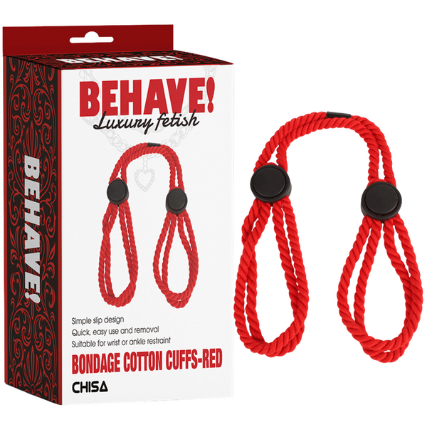 Bondage Cotton Cuffs – Simple Slip Design Restraint Cuffs One Size > Bondage Gear > Restraints