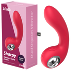 Sharpy – Waterproof Silicone Vibrator with 10 Vibration and Tapping Patterns 17.8cm One Size > Vibrators > Standard Vibrators