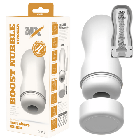 Boost Nubble Stroker – Super-Soft Phthalate-Free TPE+ABS Stroker 16cm One Size > Sex Toys For Men > Masturbators Cup