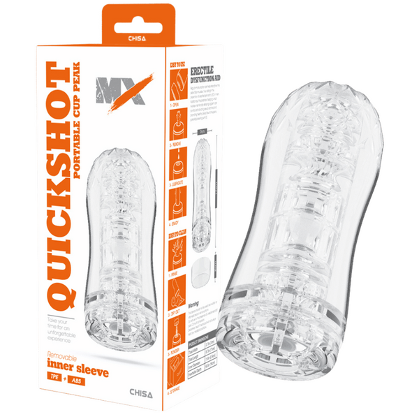 Quickshot Portable Cup Peak – Super-Soft 17cm Male Masturbator Sleeve One Size > Sex Toys For Men > Masturbators Cup