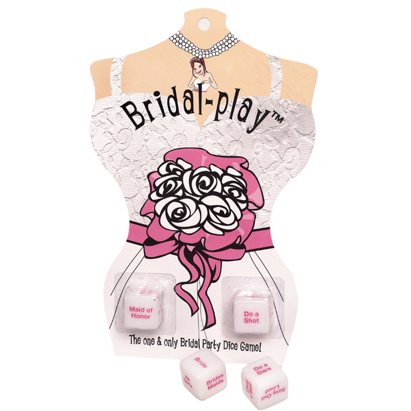 Bridal Play Dice – Game Accessories with Cheeky Prompts and Playful Dares for Bachelorette Party One Size > Novelties > Bachelor & Bachelorette Items