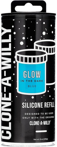 Clone-A-Willy Silicone Refill Kit – Two Part Glow In The Dark Glow Blue > Dildos > Mould Your Own Kits