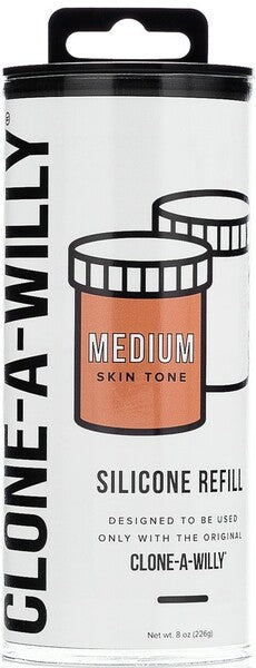 Clone-A-Willy Silicone Refill - Deep, Medium, or Light skin tone Medium Skin Tone > Dildos > Mould Your Own Kits