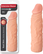 Real Skin 8 Inch Lifelike Extension Sleeve – High-Grade Lifelike Skin Material Sleeve Flesh > Sex Toys For Men > Penis Sleeves