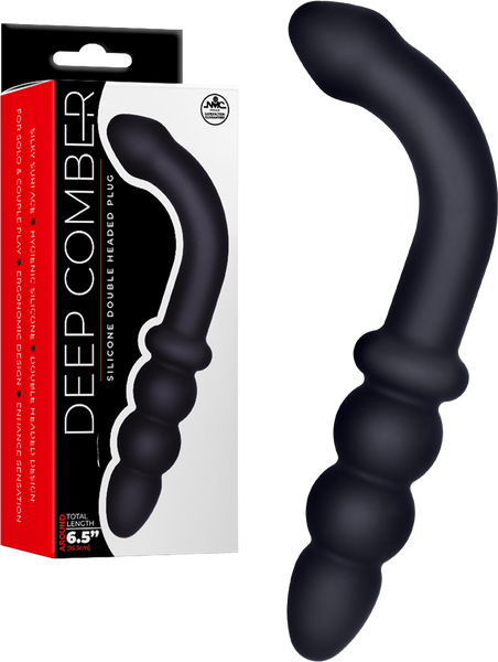 Deep Comber Hook – Ergonomic Double-Headed Silicone 6.5 Inch One Size > Anal Range > Anal Probes
