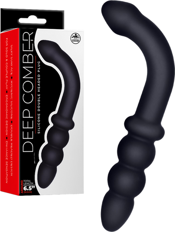 Deep Comber Hook – Ergonomic Double-Headed Silicone 6.5 Inch One Size > Anal Range > Anal Probes