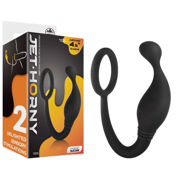 Prostate Plug With Love Ring – Hygienic Silicone 4.5 Inch Prostate Plug Default Title > Anal Range > Prostate Plugs