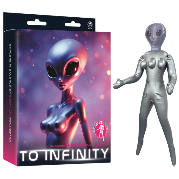 Ozara Inflatable 3-Breasted Alien Love Doll (153 cm) – Standing Position Love Doll Silver > Sex Toys > Sex Dolls > Novelty Inflatables