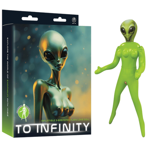 Inflatable 3-Breasted Alien Love Doll - (Ynez Standing) One Size > Sex Toys > Sex Dolls > Novelty Inflatables