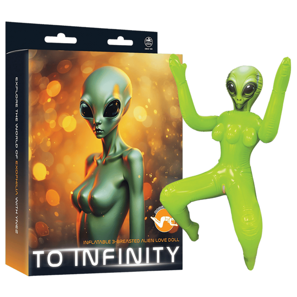 Inflatable 3-Breasted Alien Love Doll Ynez Doggy Style Edition – 112 cm Love Doll Green > Sex Toys > Sex Dolls > Novelty Inflatables