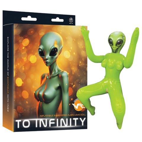 Inflatable 3-Breasted Alien Love Doll Ynez Doggy Style Edition – 112 cm Love Doll Green > Sex Toys > Sex Dolls > Novelty Inflatables