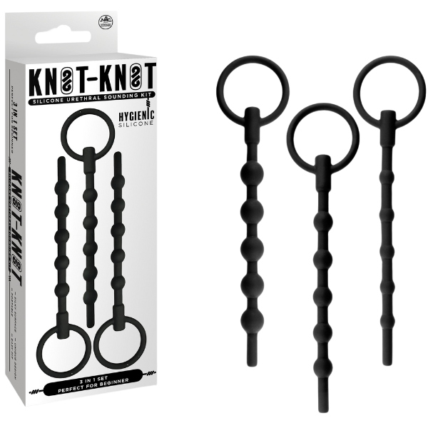 Silicone Ribbed Urethral Sounding Kit – Medical-Grade Flexible Urethral Sounds One Size > Sex Toys For Men > Sounding Rods