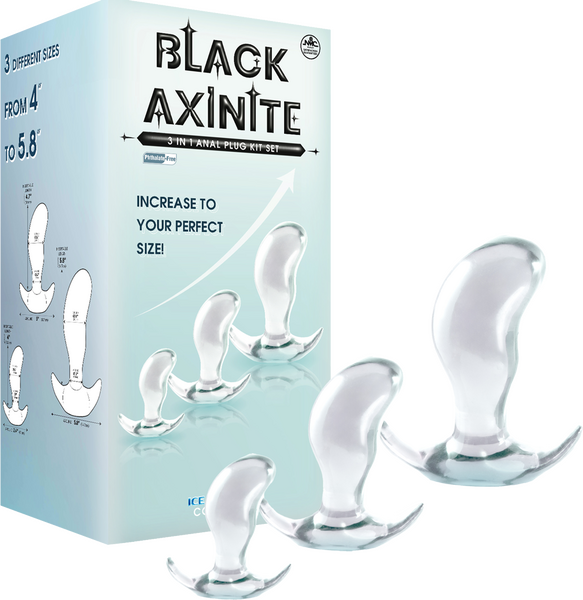 Anal Plug Kit Set - High Transparent TPE Material Clear > Anal Range > Butt Plug Kits