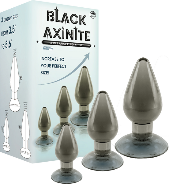 3 In 1 Anal Plug Kit – Flexible Hygienic Suction Cup Base Anal Plugs Smoke > Anal Range > Butt Plug Kits