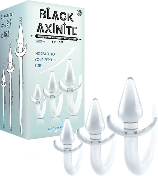 3 in 1 Anal Plug Kit – Flexible Hygienic Plug with Tail Clear > Anal Range > Tail Butt Plugs