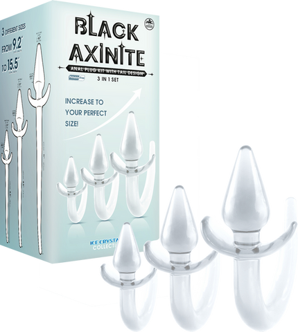 3 in 1 Anal Plug Kit – Flexible Hygienic Plug with Tail Clear > Anal Range > Tail Butt Plugs