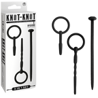 Silicone Urethral Sounding Kit (Black) – Body-Safe 6 to 8 Inch Urethral Sounds One Size > Sex Toys For Men > Sounding Rods
