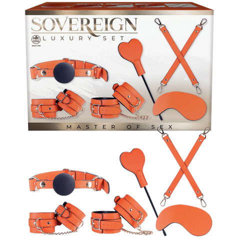 Sovereign Luxury Bondage Set – Luxury Bondage Kit Orange > Bondage Gear > Bondage Kits