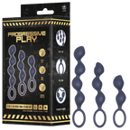 3-In-1 Silicone Anal Plug Set With Pull Ring And Sizes Default Title > Anal Range > Butt Plug Kits