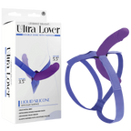 Ultra Lover Double Dong Penetrix with Harness – Ergonomic Silicone Dildo Set Purple > Dildos > Strap On Dildos