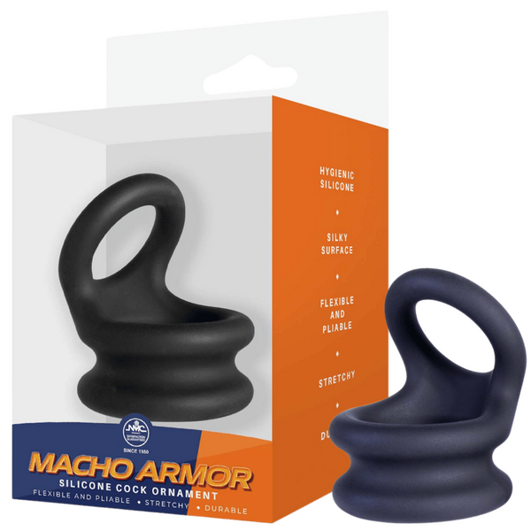 Silicone Cock Ring Medium – Flexible Durable Hygienic Silicone Ring Black > Cock Ring > Sling