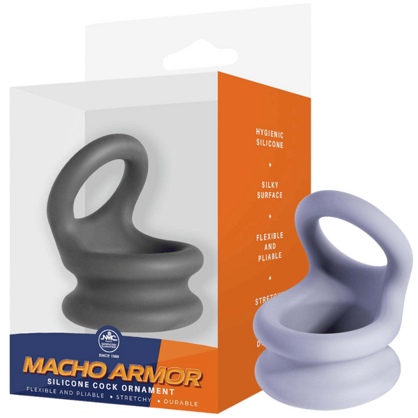 Silicone Cock Ring Medium – Flexible Durable Hygienic Silicone Ring Grey > Cock Ring > Sling