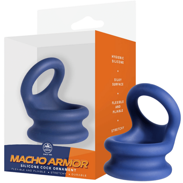 Silicone Cock Ring Medium – Flexible Durable Hygienic Silicone Ring Blue > Cock Ring > Sling