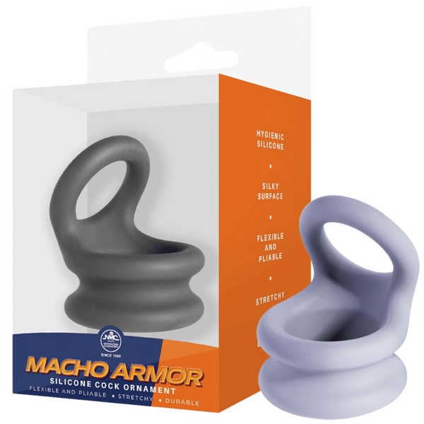 Silicone Cock Ring Large – Stretchy Durable Silicone Penis Ring Grey > Cock Ring > Sling