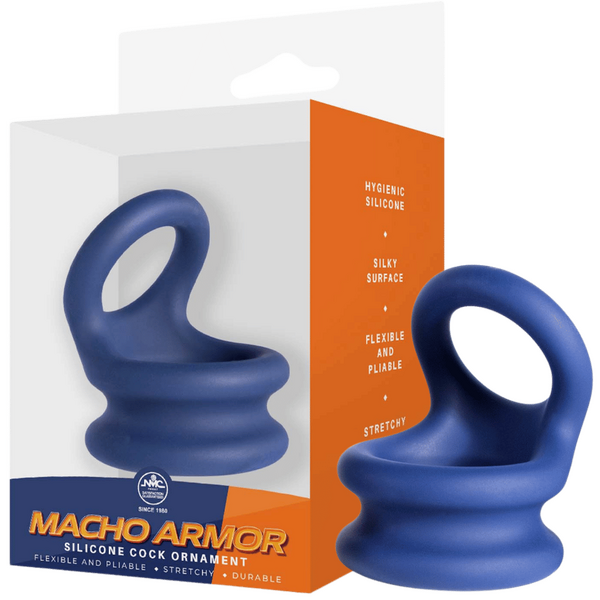 Silicone Cock Ring Large – Stretchy Durable Silicone Penis Ring Blue > Cock Ring > Sling