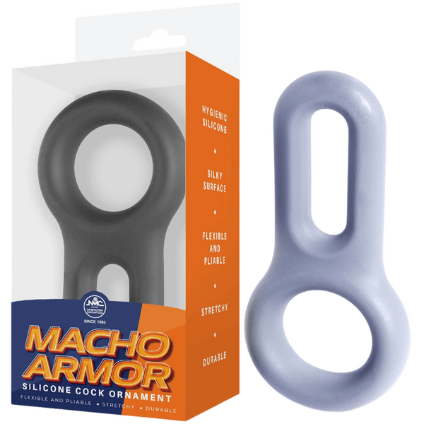 Silicone Cock and Ball Ring – Flexible Stretchy Durable Silicone Ring Grey > Cock Ring > Single