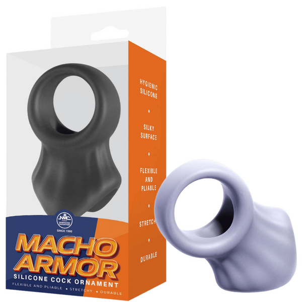 Silicone Cock and Ball Ring – Flexible Durable Hygienic Silicone Ring Grey > Cock Ring > Sling