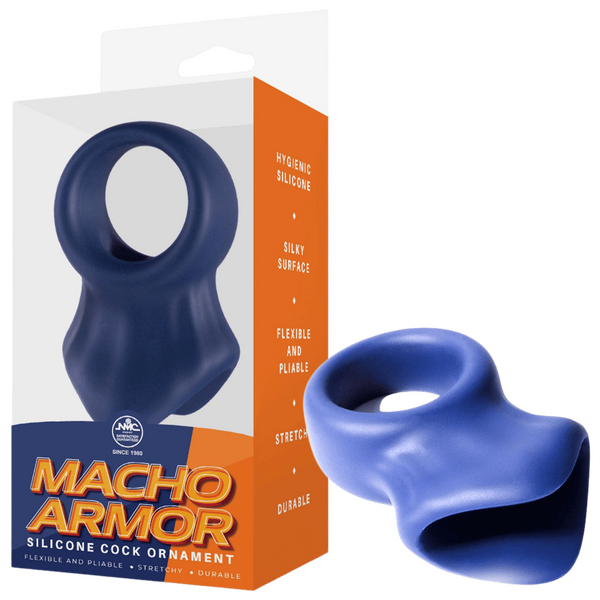 Silicone Cock and Ball Ring – Flexible Durable Hygienic Silicone Ring Blue > Cock Ring > Sling