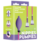 Nippies Pumpies – Silicone Nipple Sucker with 51.6cm Hose Pump Purple > Sex Toys > Nipple Suckers
