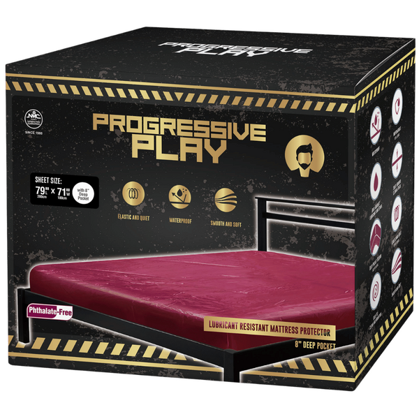 Red Waterproof Lubricant Resistant Mattress Protector King