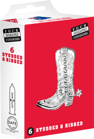 Four Seasons Studded Lubricated Condoms 6 Pack – Textured Condoms Default Title > Essentials > Condoms