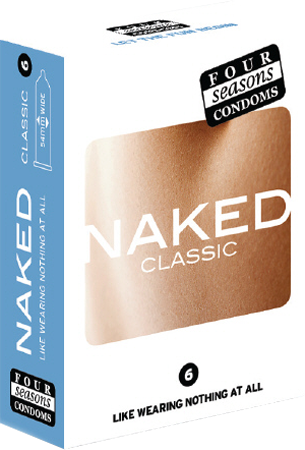 Four Seasons Naked Classic Ultra Sheer Lubricated Condoms – Nominal Width 54mm Condom 6 Pack Default Title > Essentials > Condoms