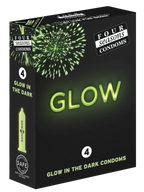 Four Seasons Glow N' Dark (Glow in the Dark) – Lubricated Condom 4 Pack Default Title > Essentials > Condoms