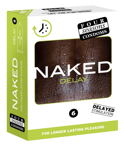 Four Seasons Naked Delay Condom - 6 Pack One Size > Essentials > Condoms
