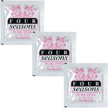 Four Seasons Naked Pink (Lubricated 54mm) Condoms Bulk Box of 144 – Condom > Essentials > Condoms Main image