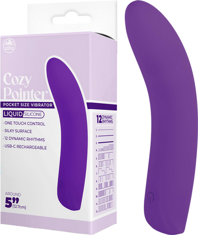 Cozy Pointer – Silicone One-Touch Rechargeable 5 Inch Vibrator > Vibrators > Finger Vibrators