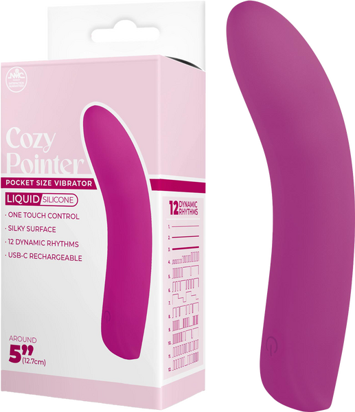Cozy Pointer – Silicone 10 Rhythm Rechargeable 5 Inch Vibrator > Vibrators > Standard Vibrators