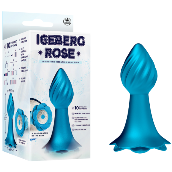 10 Rhythms Vibrating Anal Plug Blue > Anal Range > Vibrating Butt Plugs