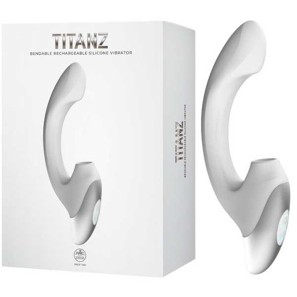 Thumping Rechargeable Silicone Vibrator – 13cm Insertable Length Bendable Shaft Vibrator White > Vibrators > G-Spot