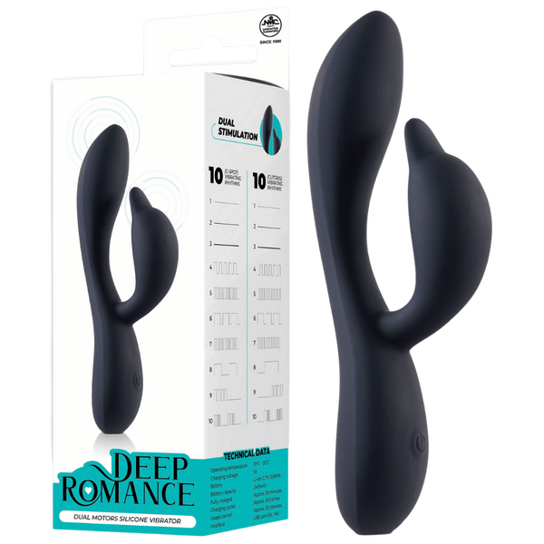 Dual Motor Silicone Vibrator 5.8 Inch Splash Proof Rechargeable One Size > Vibrators > Ladies > Rabbit