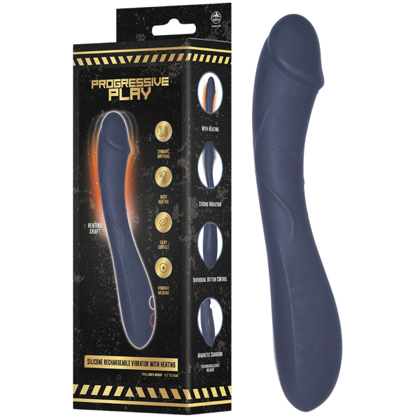 Heated Silicone Rechargeable 10 Mode Dynamic Magnetic Vibrator Default Title > Vibrators > Standard Vibrators