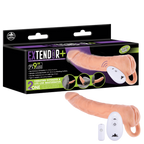 Extendor+ 9 Inch Flesh Sleeve (Wireless Remote Control) – Vibrating Penis Extender Sleeve and Vagina Stroker Masturbator > Sex Toys For Men > Penis Sleeves