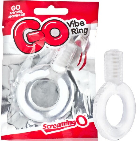 Go Vibe Ring Cock Ring Clear > Cock Ring > Vibrating