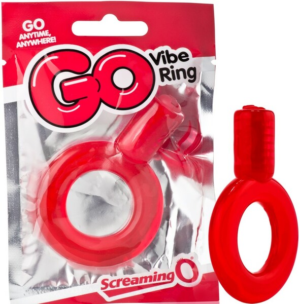 Go Vibe Ring Cock Ring Red > Cock Ring > Vibrating