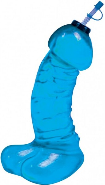 Dicky Chug Sports Bottle – 16 Ounce Penis Shaped Sports Bottle Blue > Novelties > Bachelor & Bachelorette Items